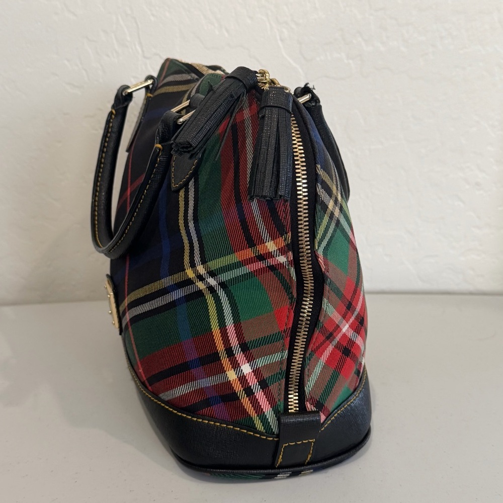 Dooney & Bourke Tartan Plaid Satchel - Picture 5 of 14
